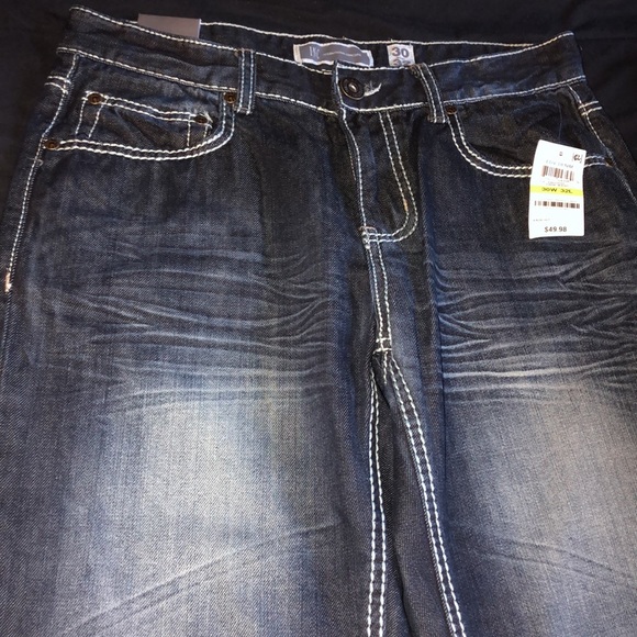 Men’s Dark wash Relaxed fit jeans - Picture 3 of 7